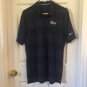 Nike Gameday COACH SEAN MCVAY ONFIELD DRI-FIT SHIRT POLO RAMS LOS ANGELES M Blue